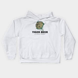 Tiger Beer Retro Defunct Breweriana Kids Hoodie